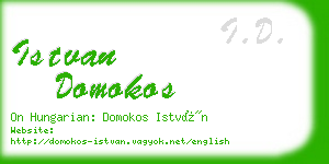 istvan domokos business card